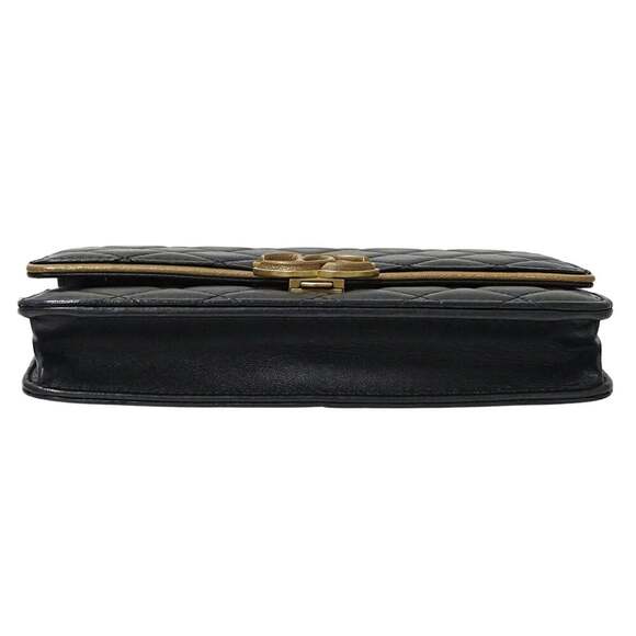 CHANEL Black Lambskin Leather Wallet - Picture 4 of 16